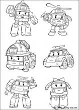 Robocar poli coloring pages on coloring