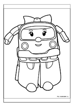 Ignite imagination with robocar poli coloring sheets collection for children