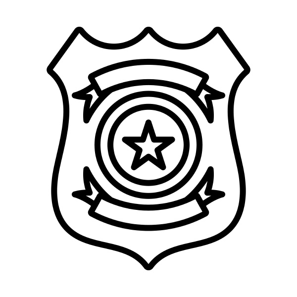 Police badge icon