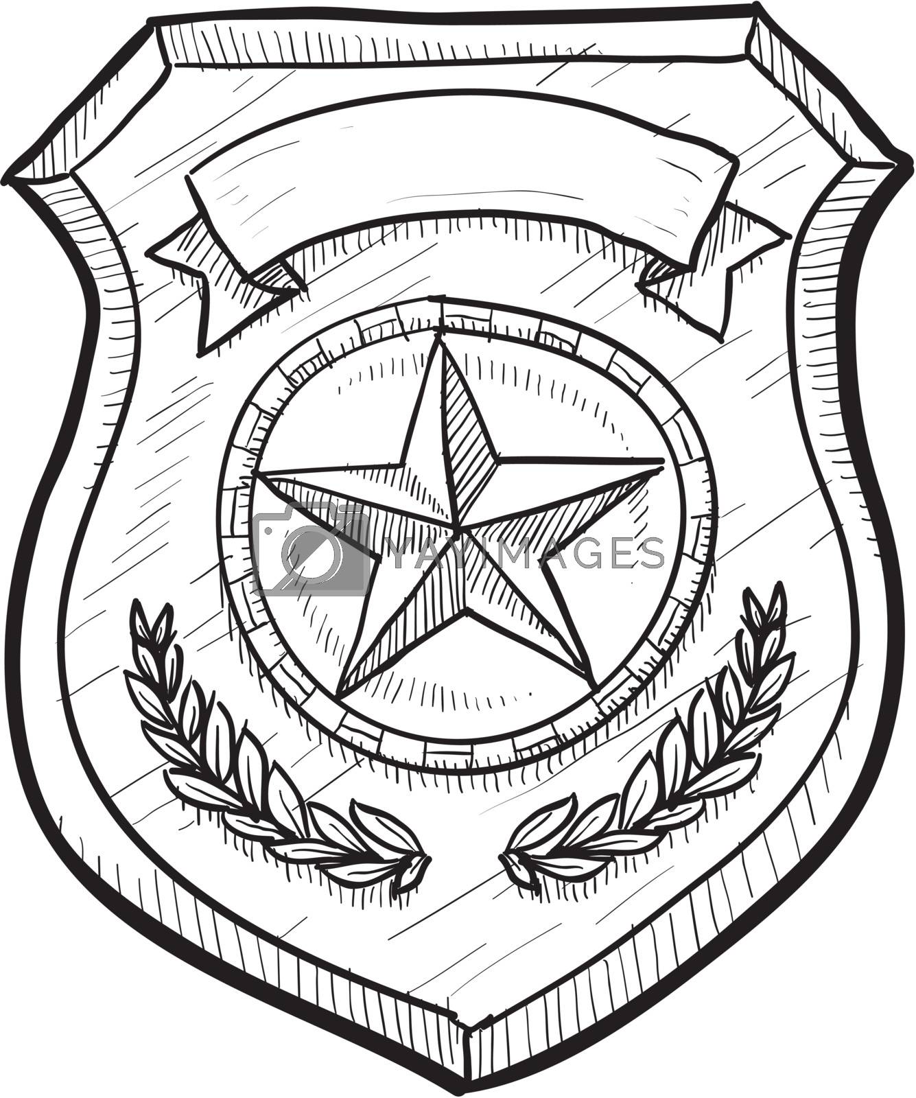 Police or firefighter badge sketch by lhfgraphics vectors illustrations with unlimited downloads