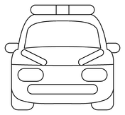 Police car coloring pages free coloring pages