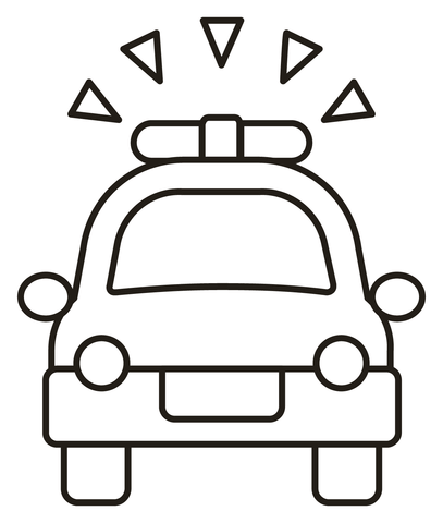 Oning police car coloring page free printable coloring pages
