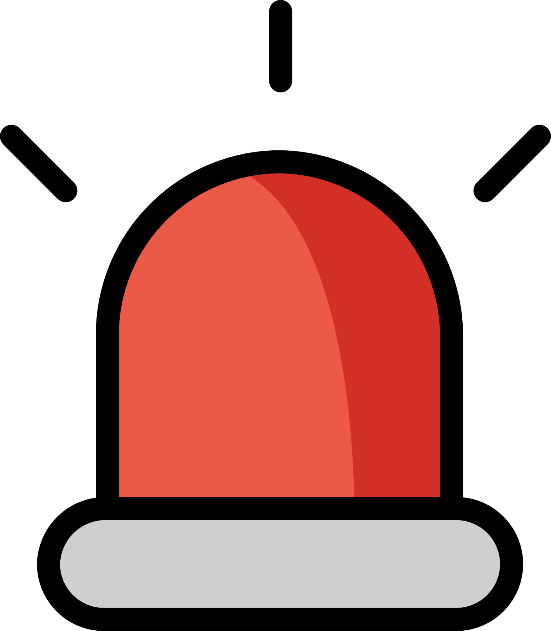 Police car light emoji