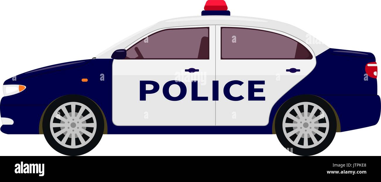 Cartoon police car hi