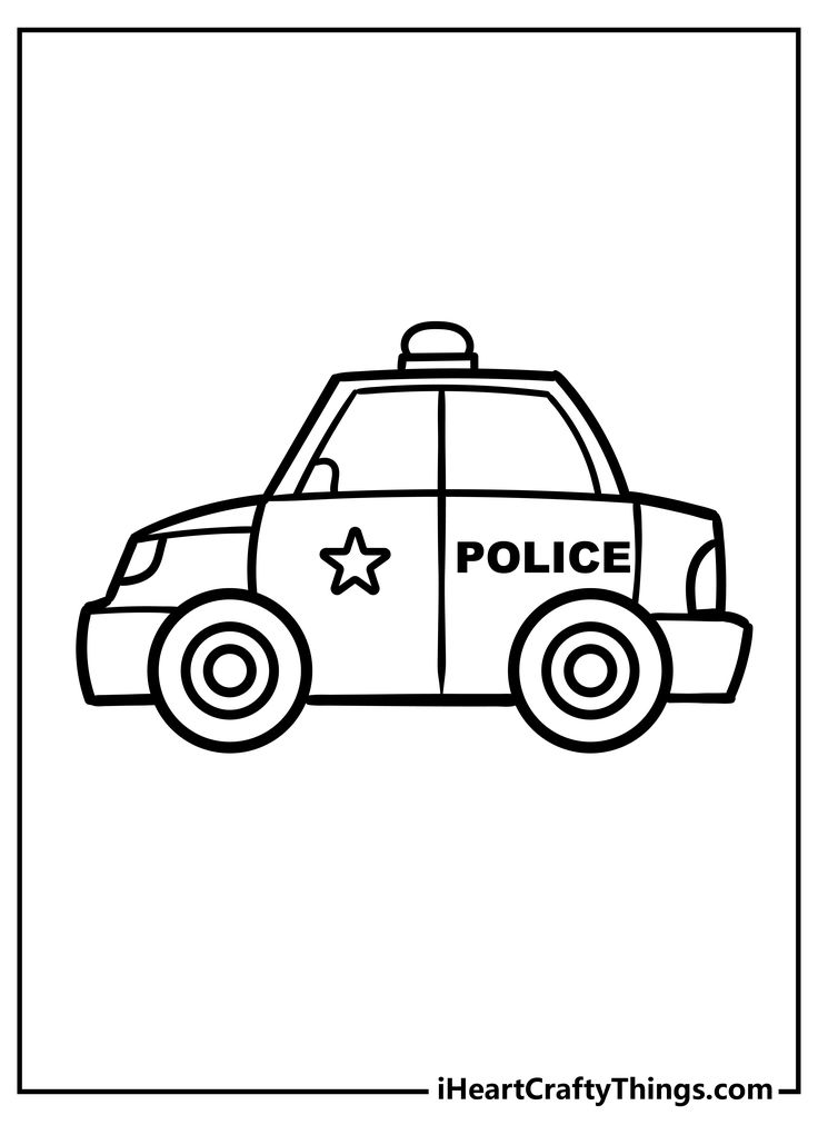 Police car coloring pages police cars cars coloring pages kids police car
