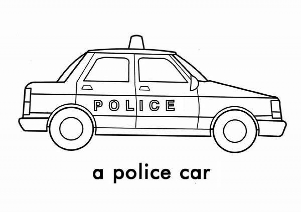 Get this police car coloring pages free printable