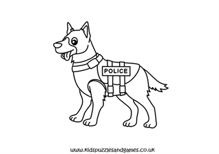 Police dog louring page