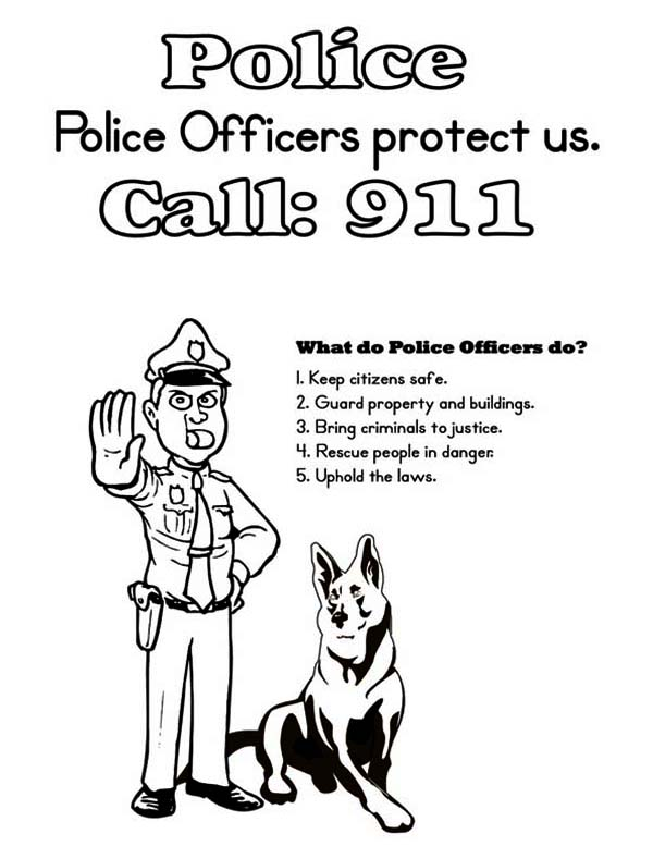Police officer and k dog coloring page dog coloring page police officer k dogs