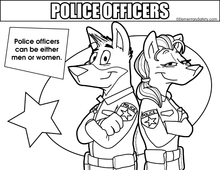 Police officer gender â coloring police officers