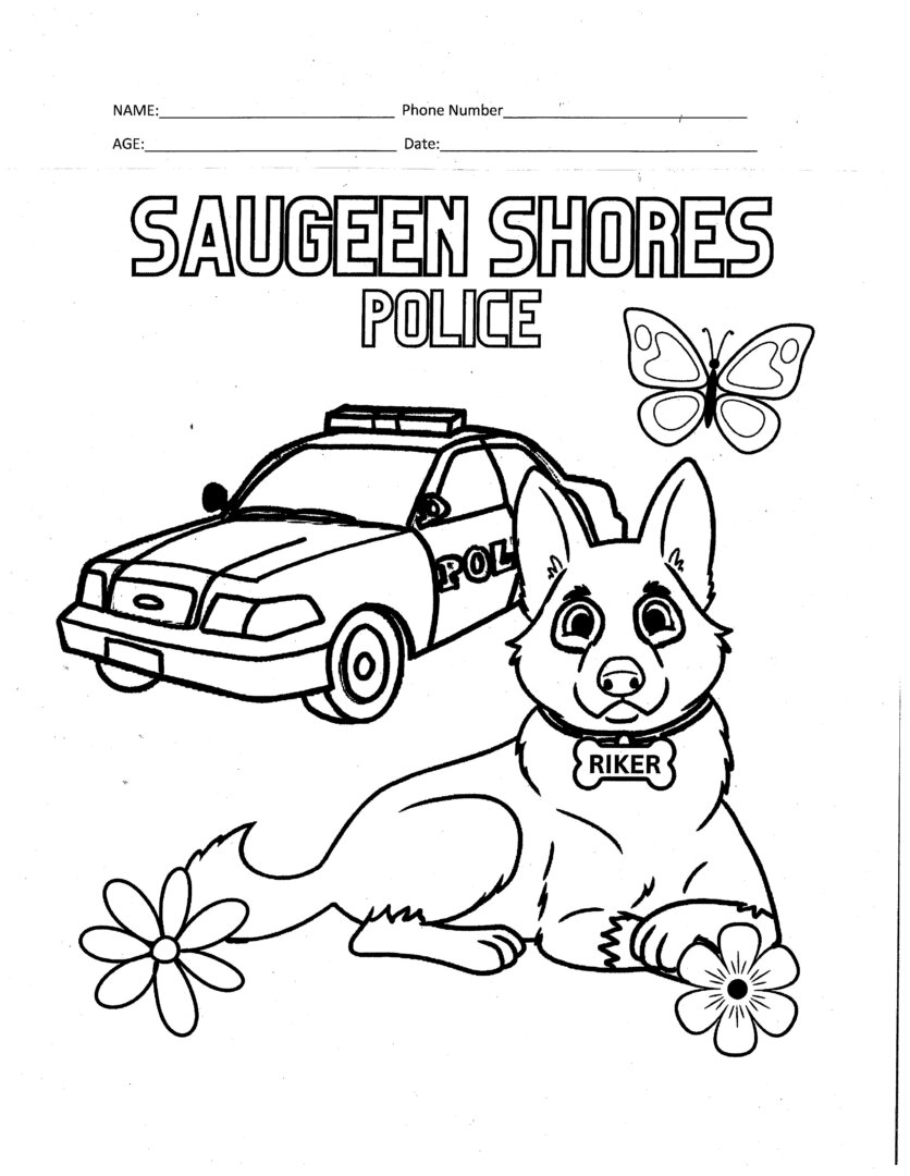 Saugeen shores police holding colouring contest until may st shoreline classics fm