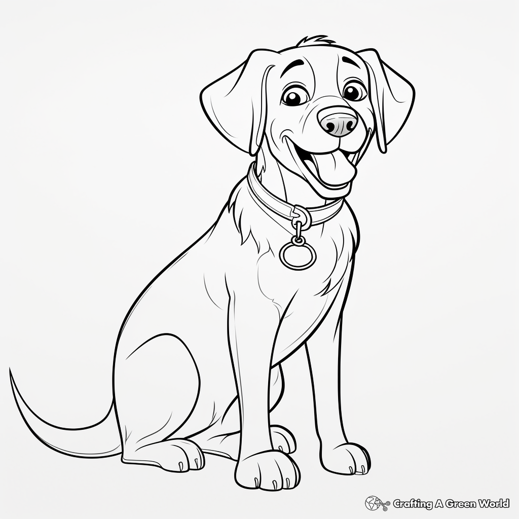Police dog coloring pages
