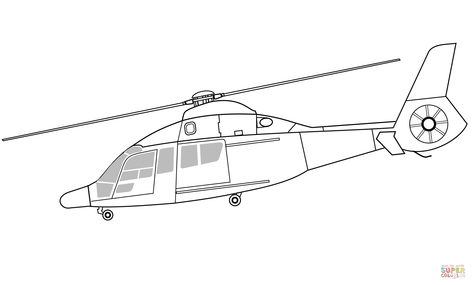 Eurocopter ec rescue helicopter coloring page free printable coloring pages