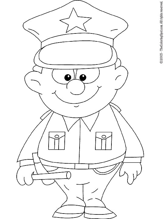 Policeman coloring page audio stories for kids free coloring pages colouring printables