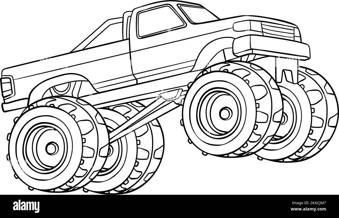 Monster truck stock vector images