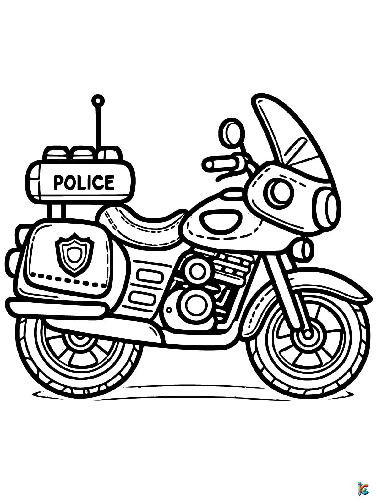 Motorcycle coloring pages â