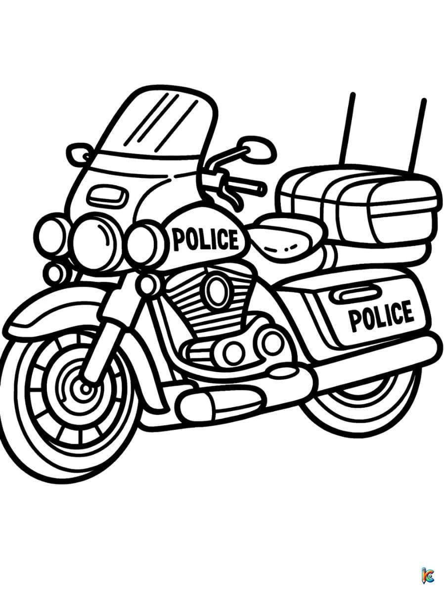 Motorcycle coloring pages â