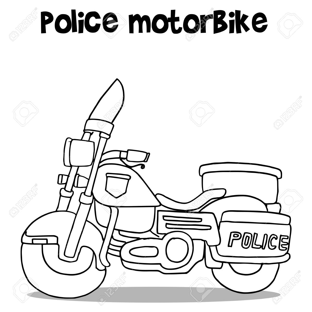 Police motor vector art illustration royalty free svg cliparts vectors and stock illustration image