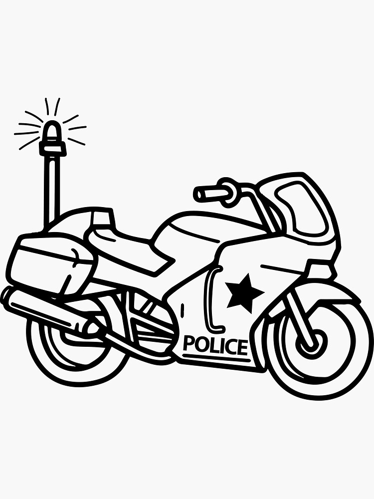 Police motorcycle sticker by tarek