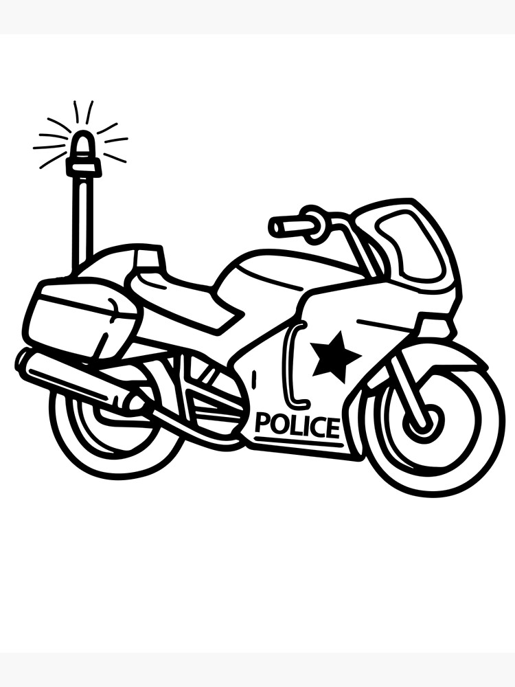 Police motorcycle poster by tarek