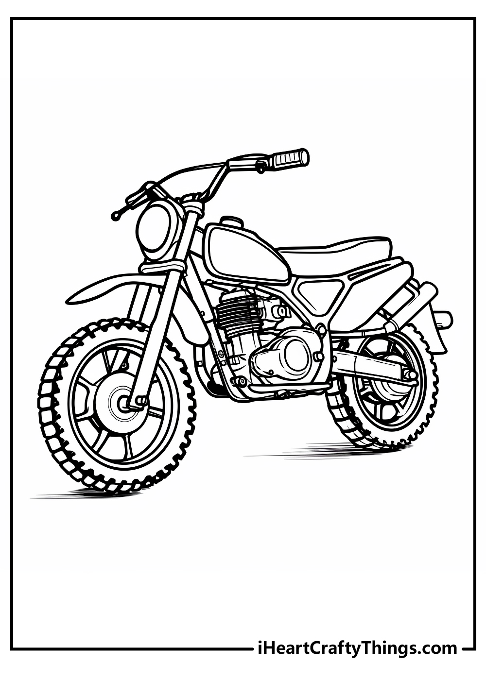 Motorcycle coloring pages free printables