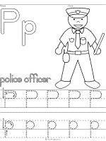 Police officer coloring pages and printable activities
