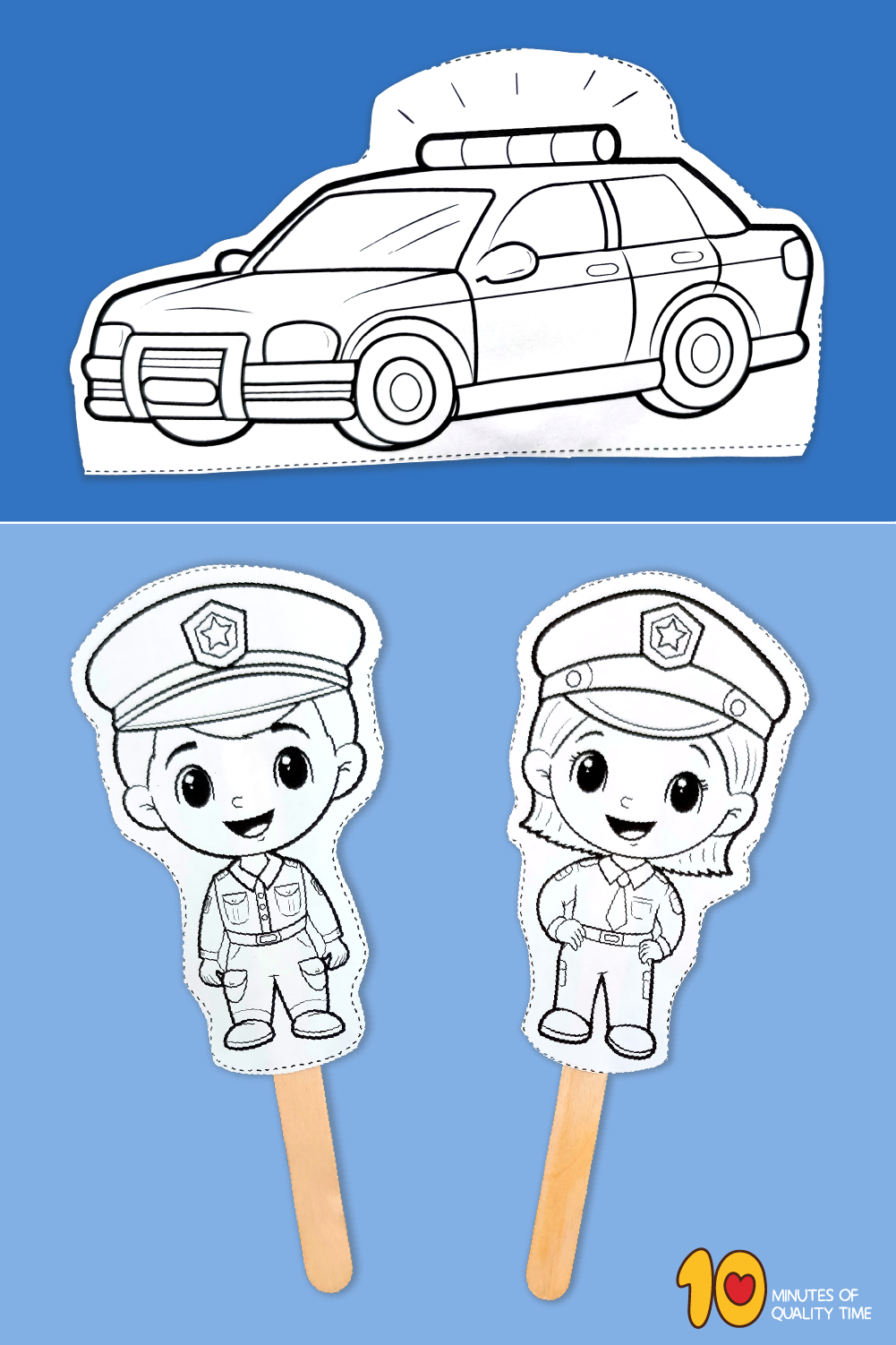 Police paper doll â minutes of quality time