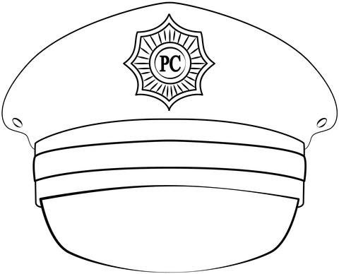 Police hat printable template free printable papercraft templates