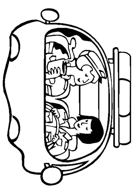 Coloring page police officer