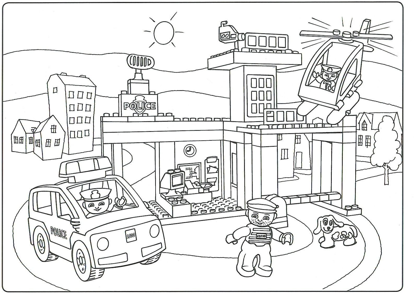Download or print this amazing coloring page police station coloring pages gallery lego coloring pageâ lego coloring pages lego coloring truck coloring pages