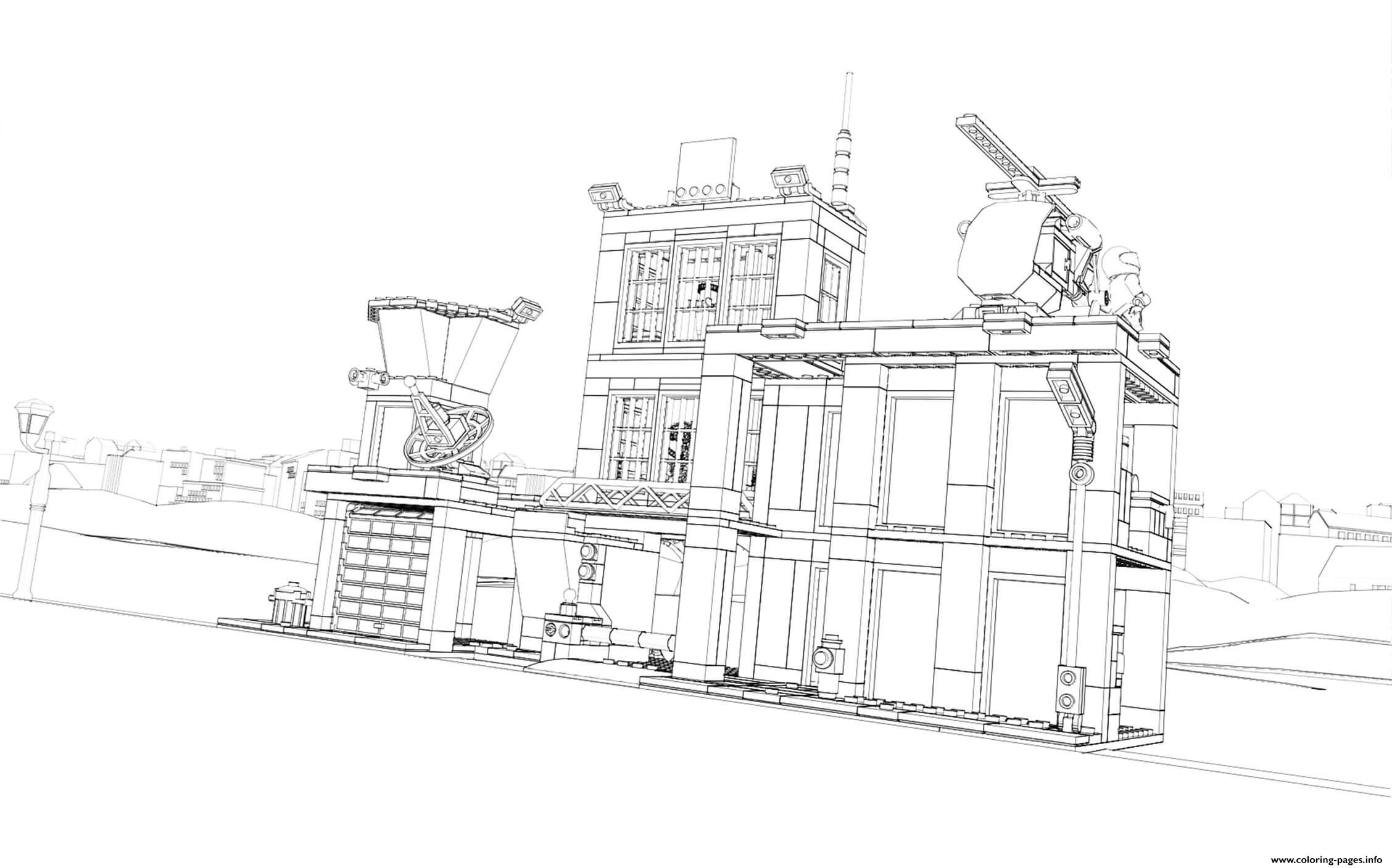 Lego police station coloring pages lego polizei ausmalen ausmalbilder