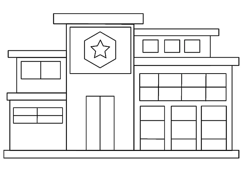Police station malvorlagen
