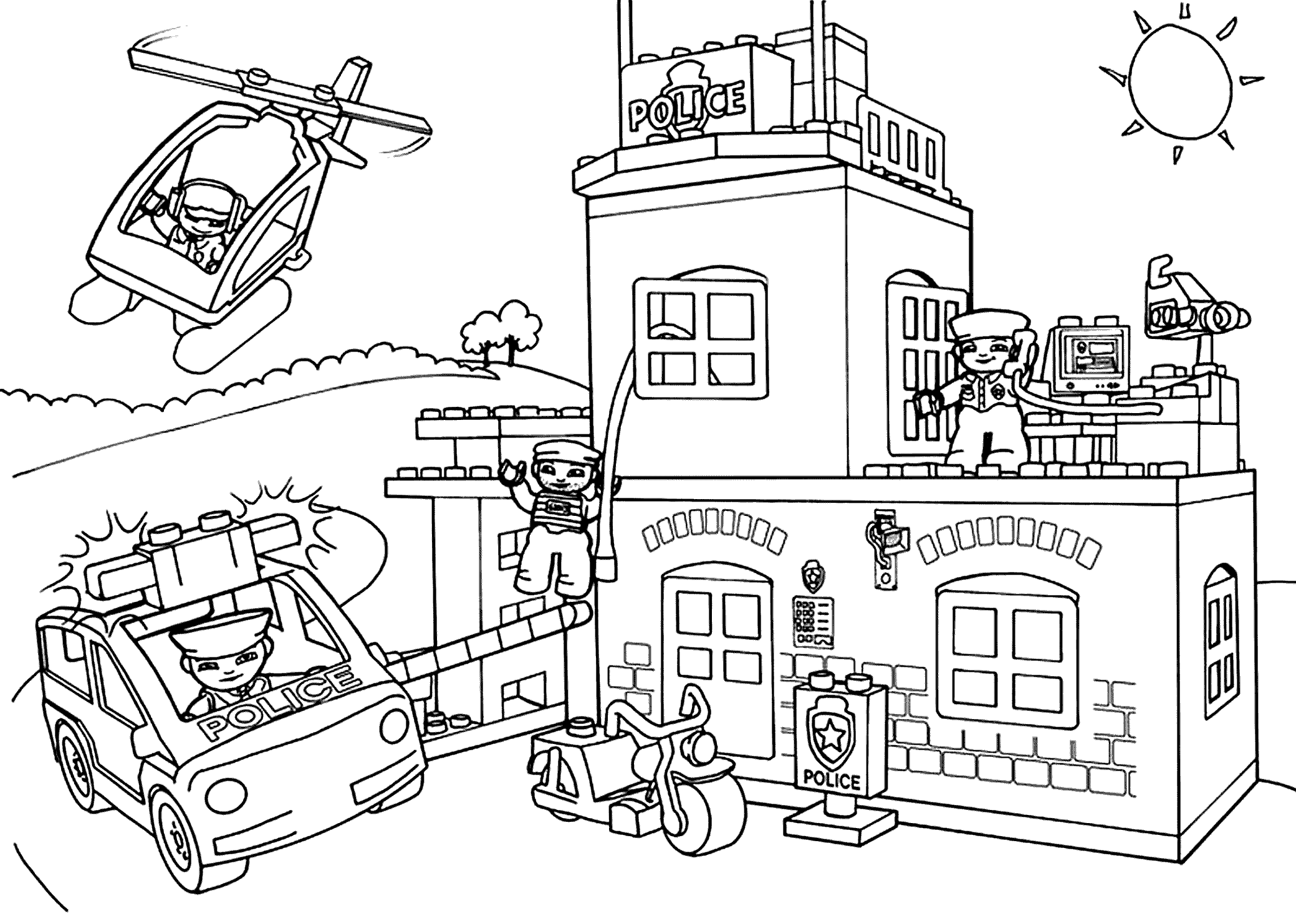 Lego police coloring pages printable lego coloring pages lego coloring lego police