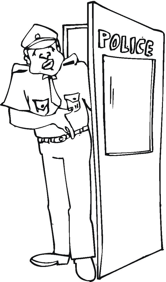 Best police coloring pages for kids