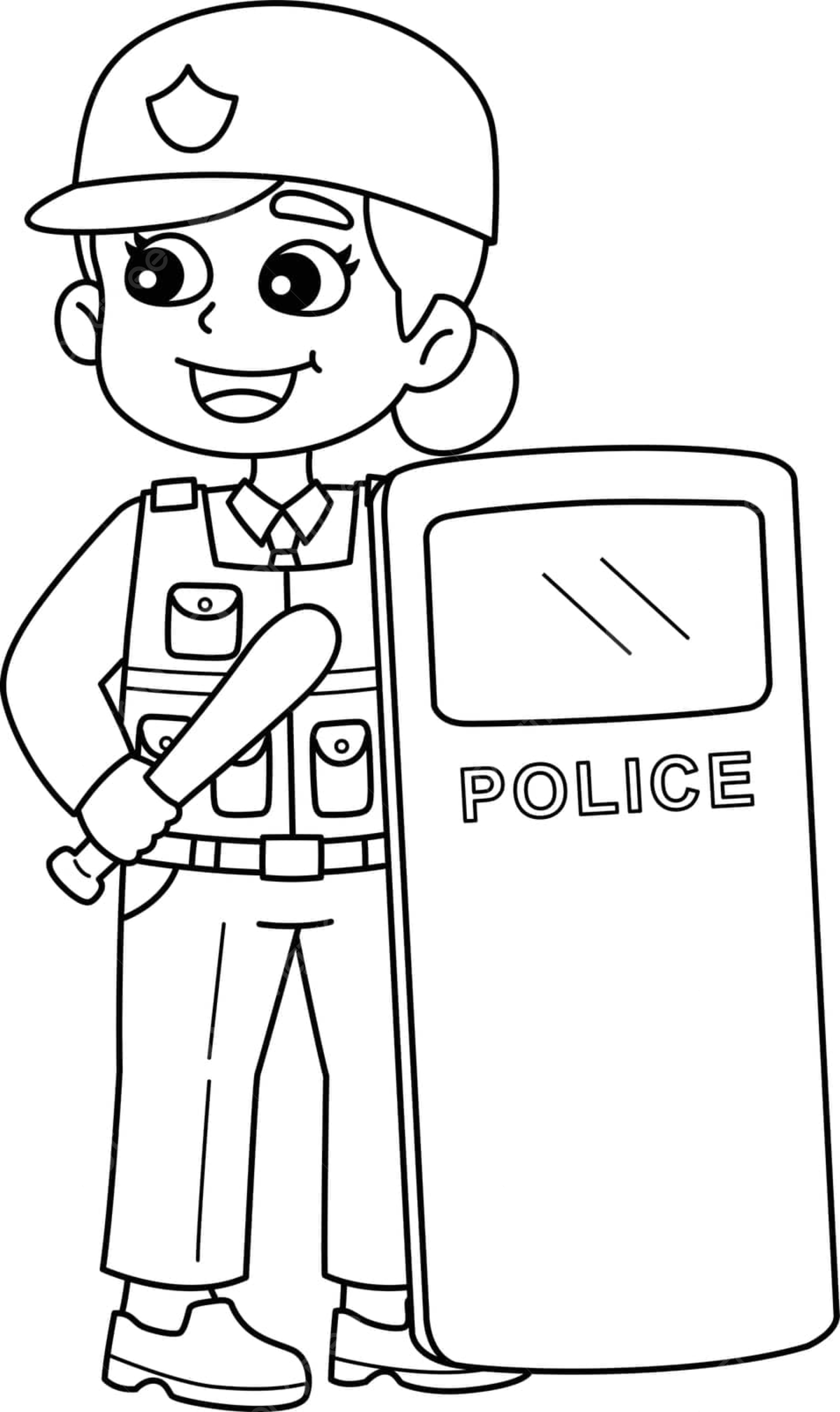 Police station coloring book png transparent images free download vector files