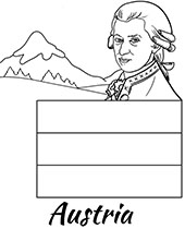 Polish flag coloring sheet poland