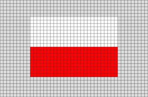 Flag of poland pixel art poland flag pixel art printable christmas coloring pages