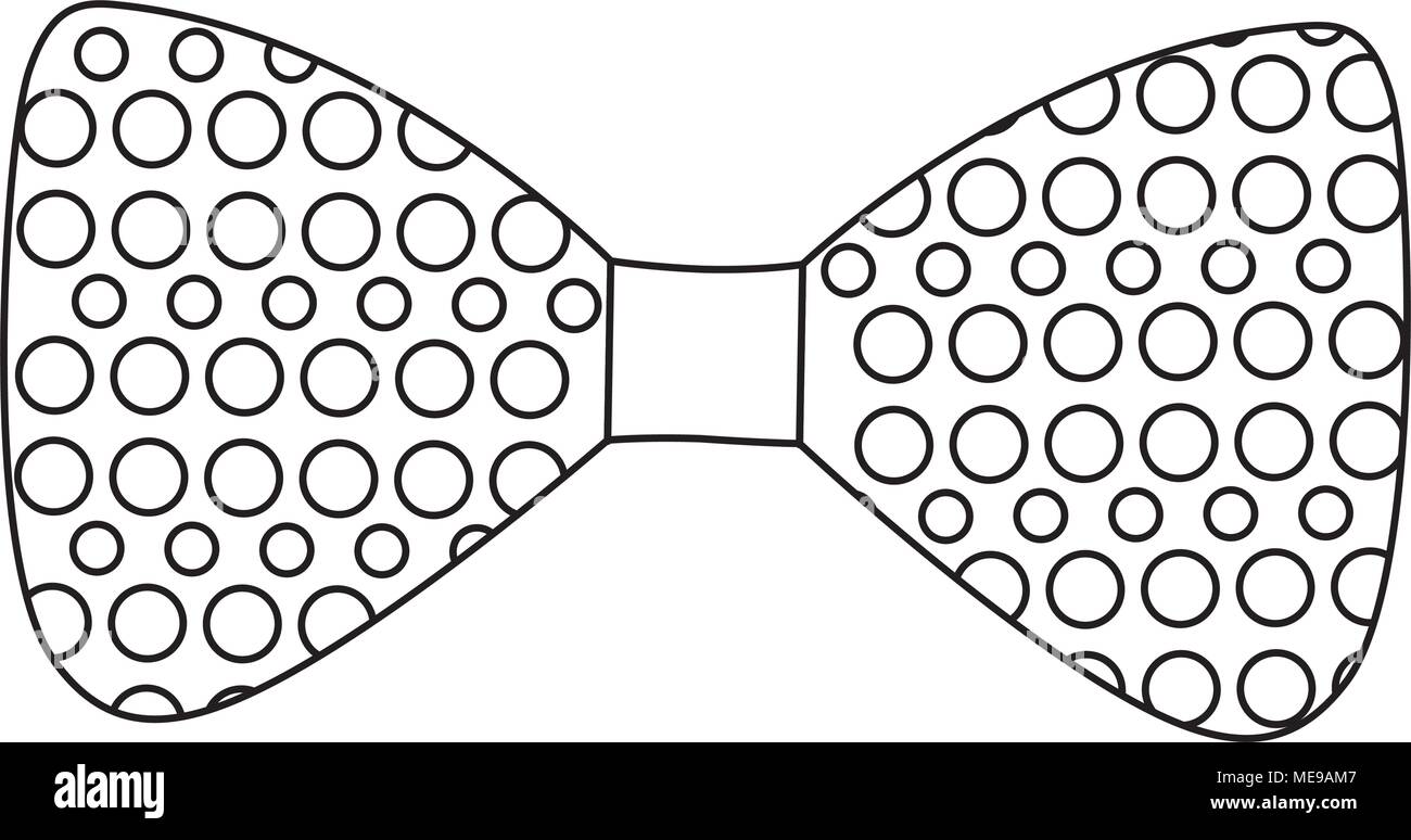 Hipster bow tie dots fashion retro elegance stock vector image art