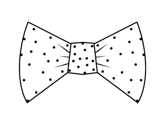 Premium vector vow tie dot print vector