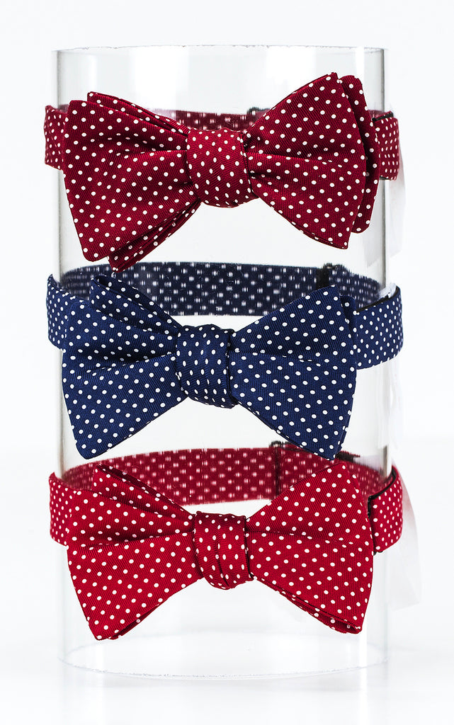 Yellow halstead polka dots bow tie