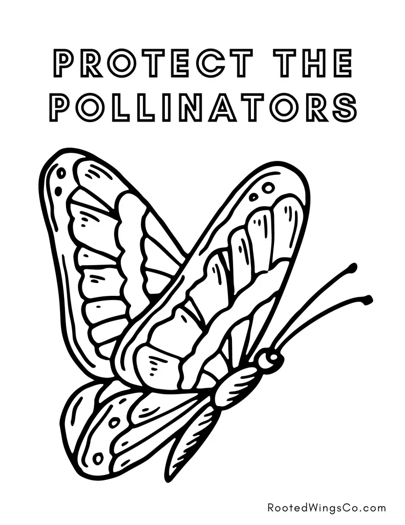 Free pollinator coloring pages