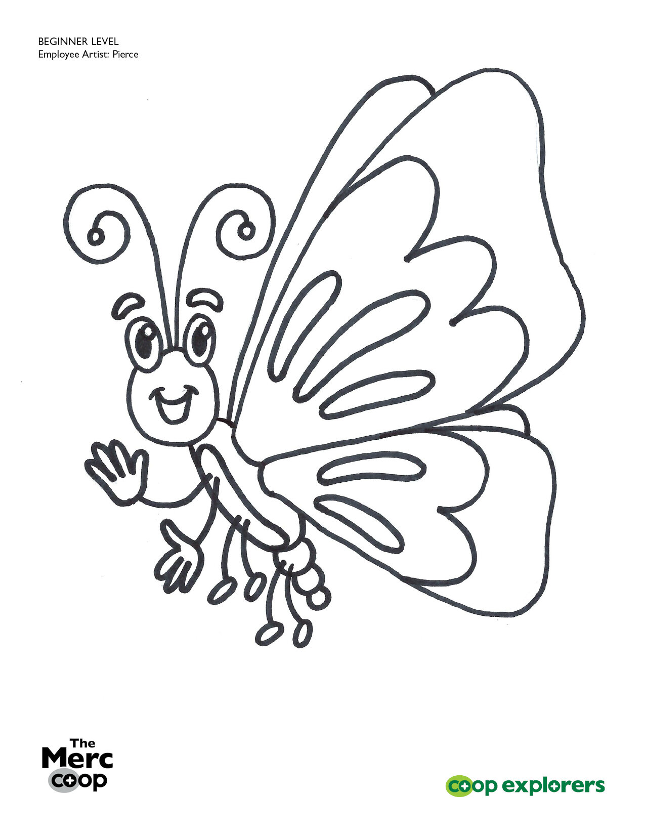Pollinator garden coloring contest â the merc coop
