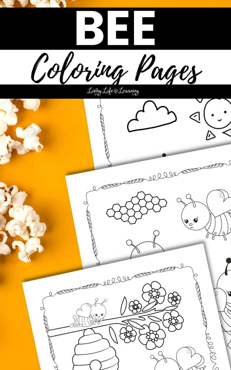 Bee coloring pages