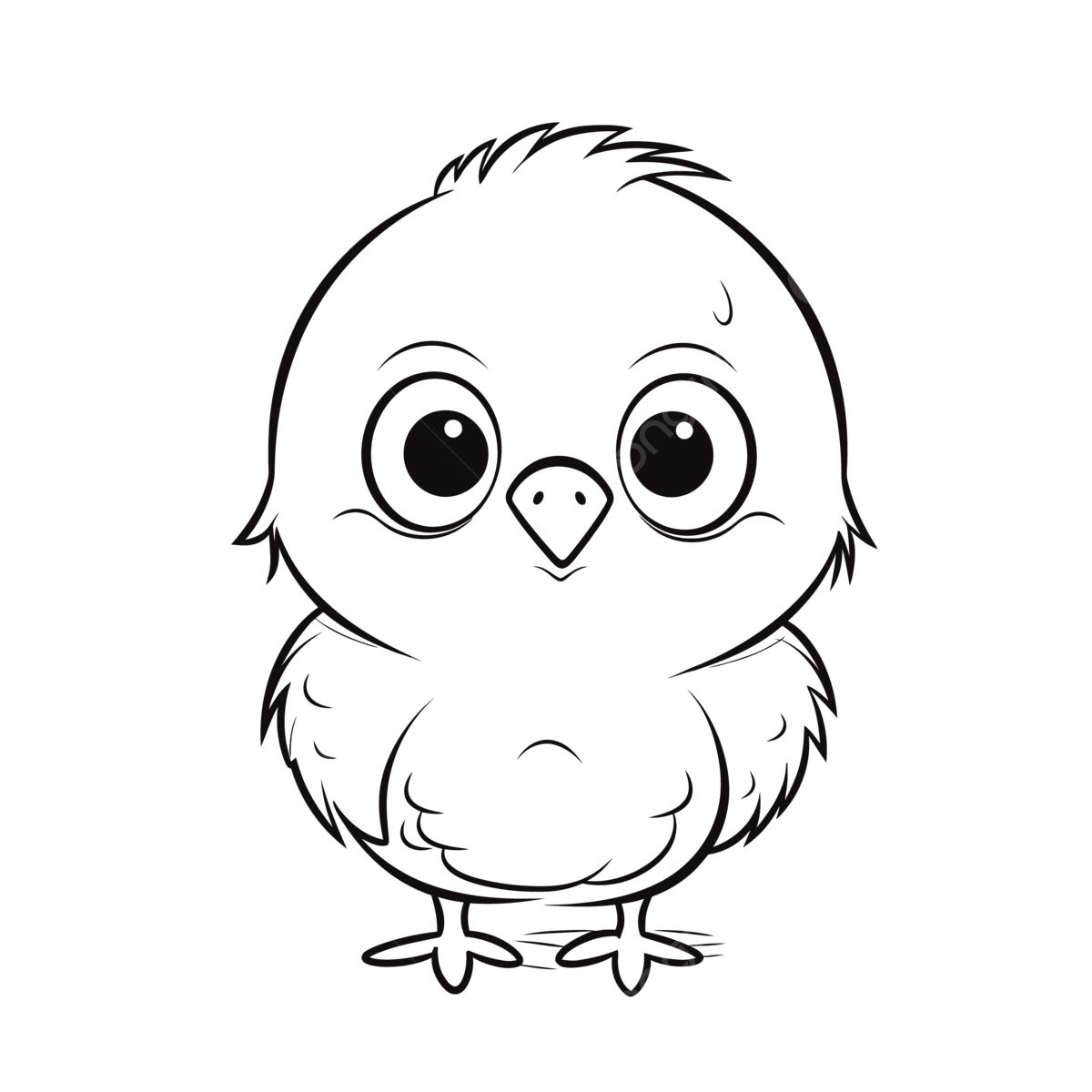 Dibujo de pequeão pollo lindo para colorear pãginas imagen quema boceto vector png dibujos dibujo de pollo dibujo de ala dibujo de anillo png y vector para dcargar gratis