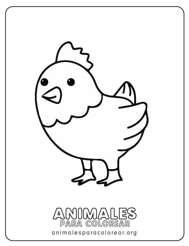 Pollitos para colorear descargar e imprimir gratis