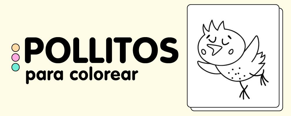 Pollitos para colorear descargar e imprimir gratis