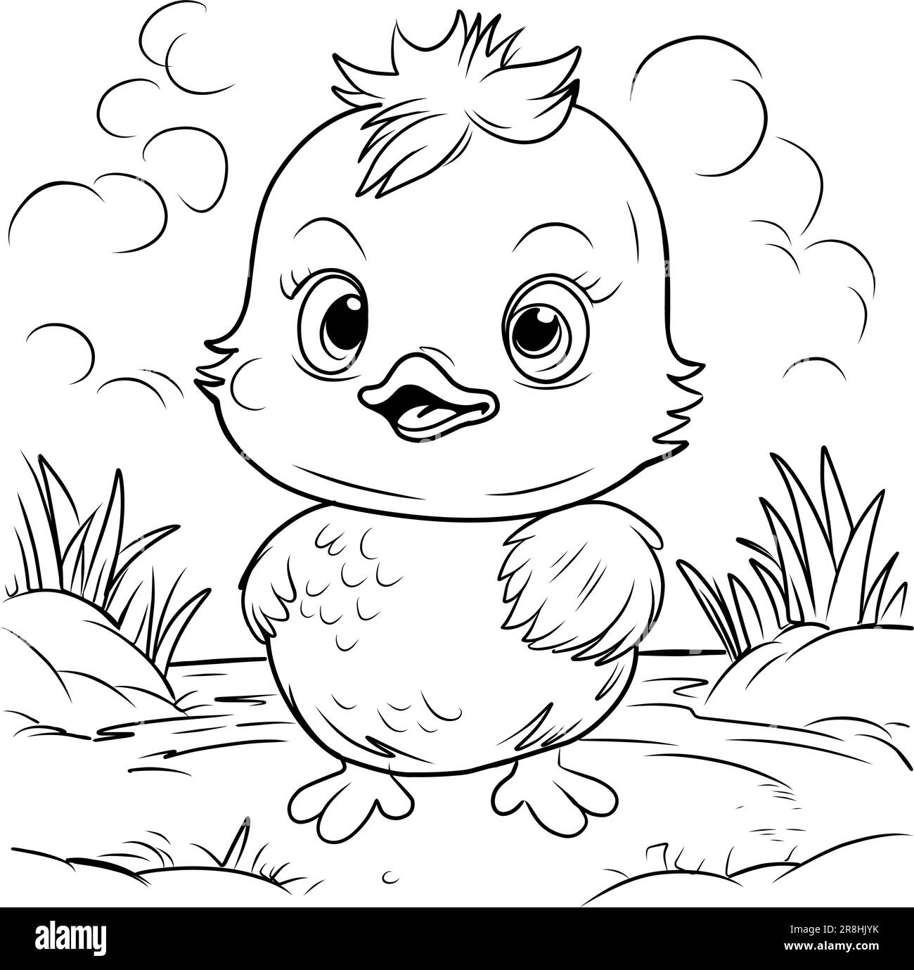 Chick coloring book hi