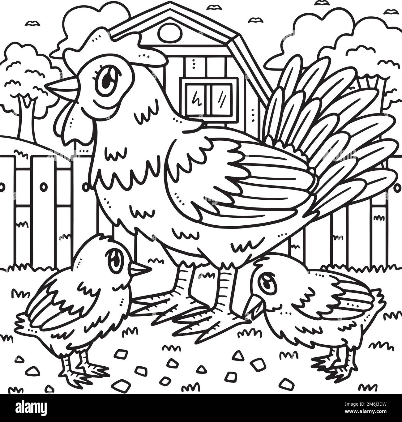 Hen stock vector images