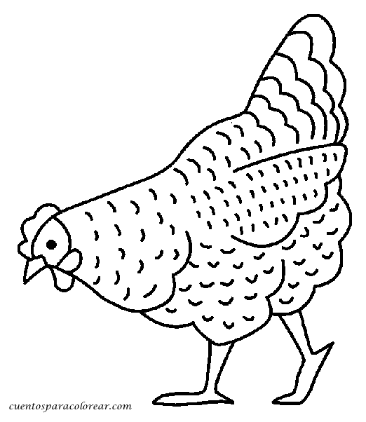 Gallina para lorear chicken loring chicken loring pages chicken crafts