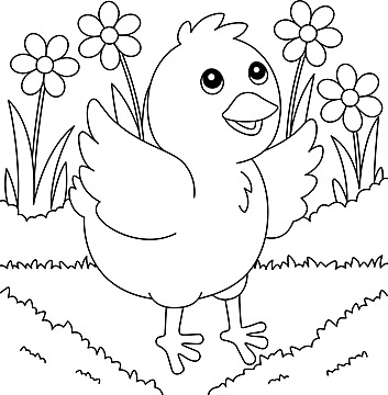 Pollitos para colorear png imãgen transparent