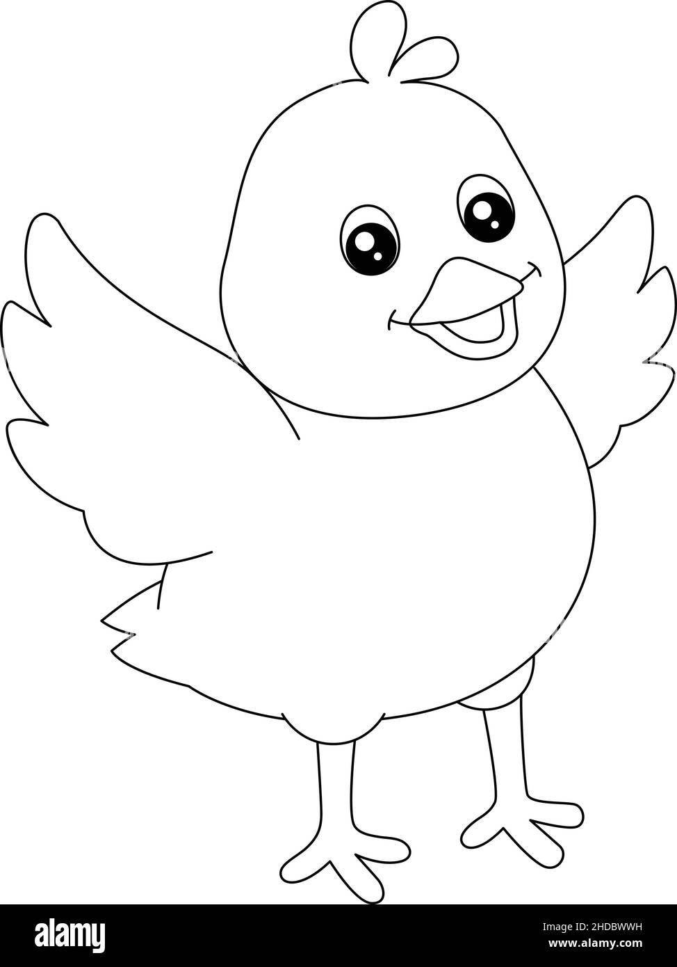 Chicken child illustration hi
